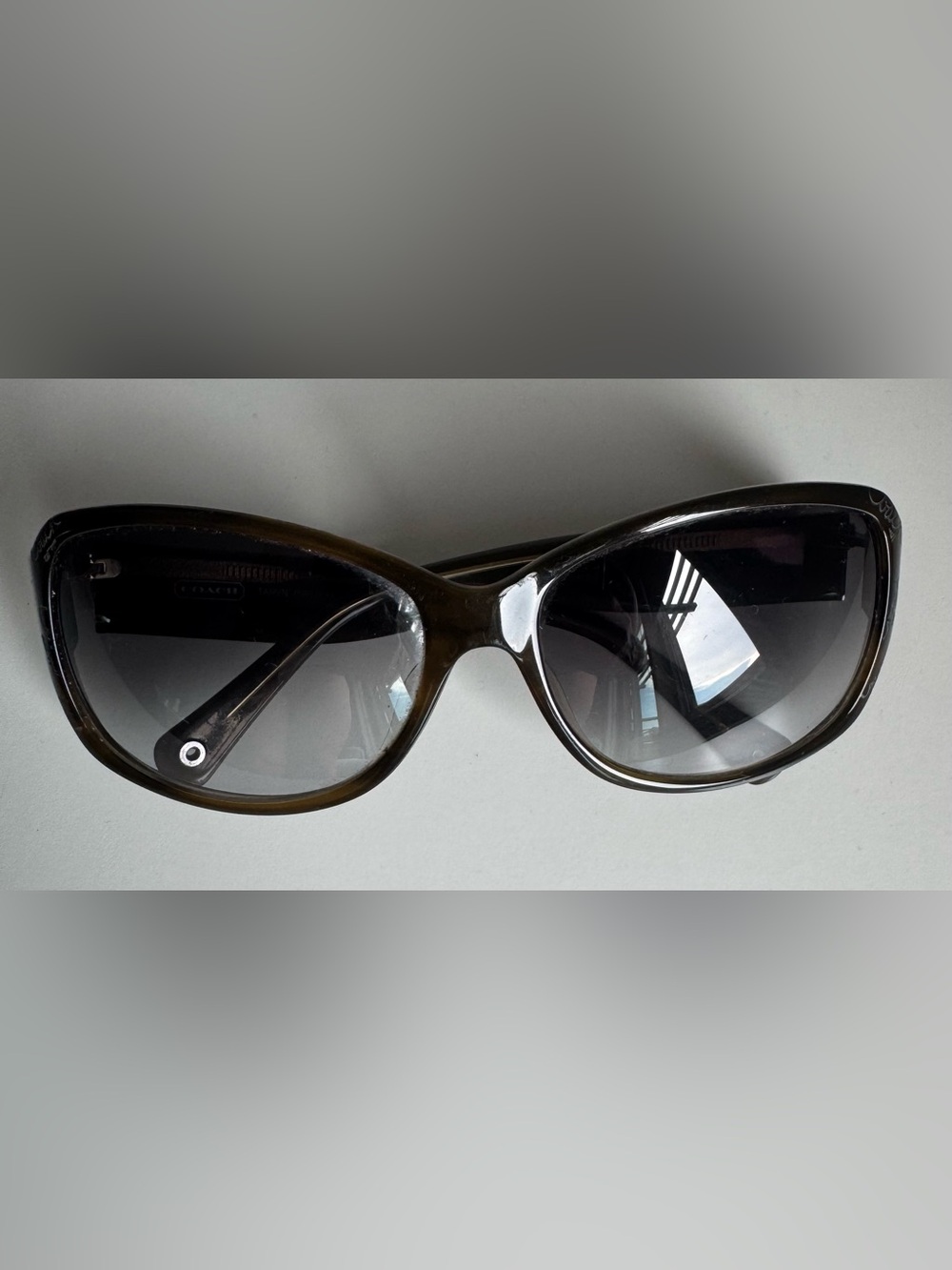 Vintage Coach Taryn S601 Olive Gradient Sunglasses Authentic Designer